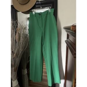 C BY One Pull On Straight Leg Dress Casual Pants Size S Green